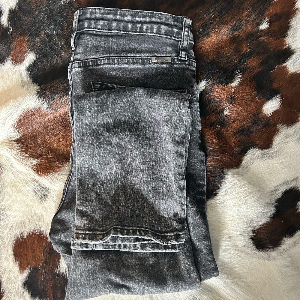 KanCan Black Acid Wash Skinny Jeans - Picture 2 of 2